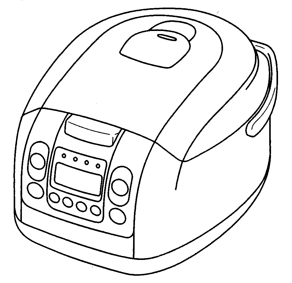 电饭煲的简单画法图片