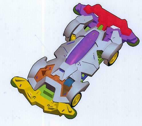 玩具四驱车影风幽狼