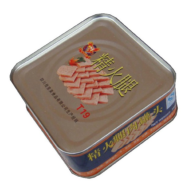 罐头盒精火腿