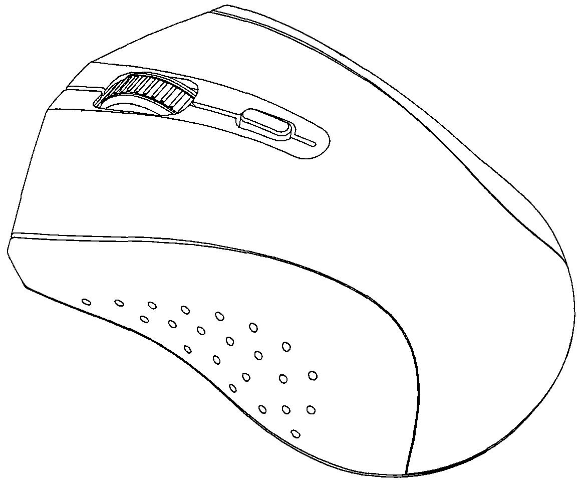 无线鼠标三视图图片