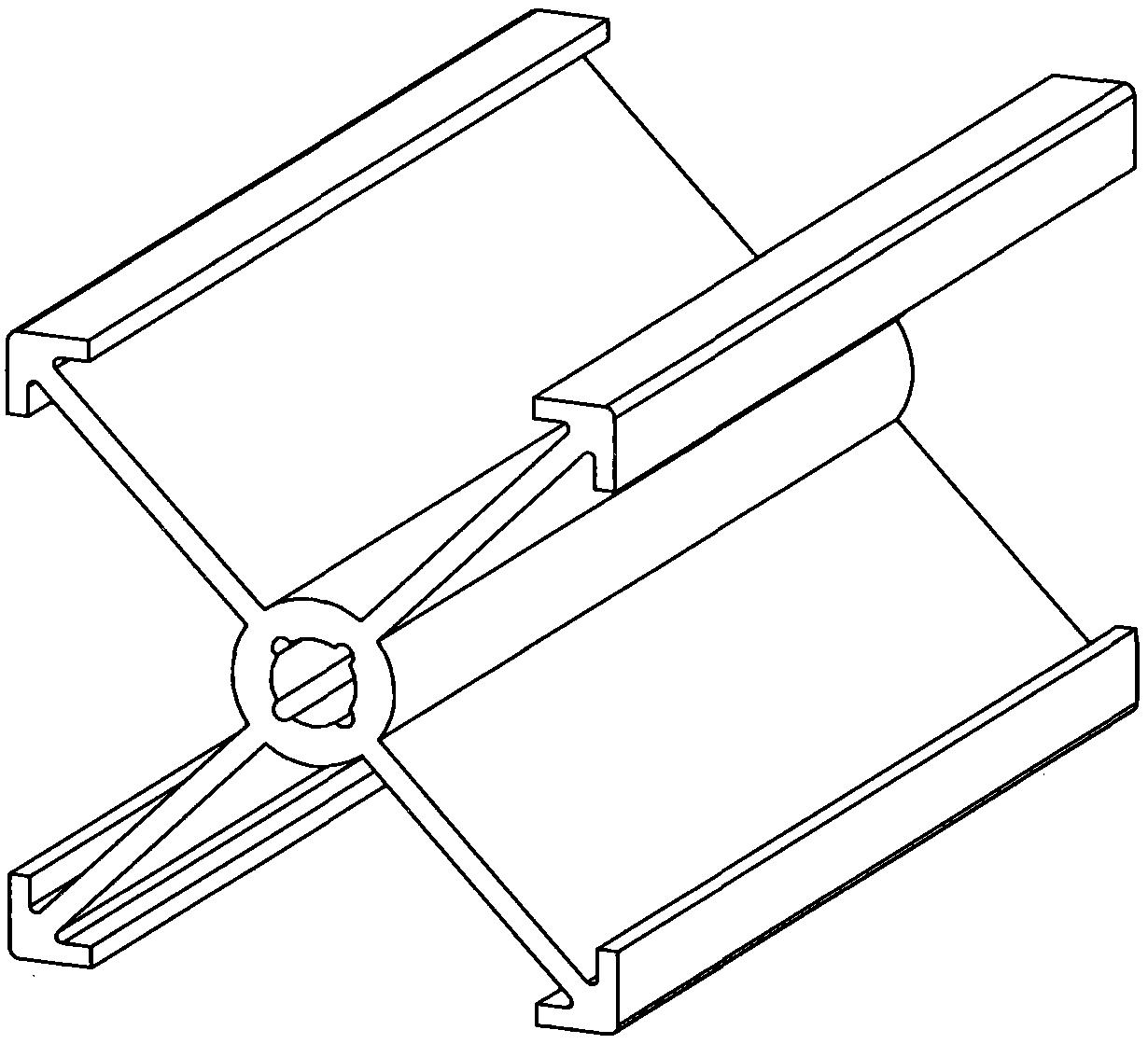 本外观设计产品的名称:连接件(x型-b);2.
