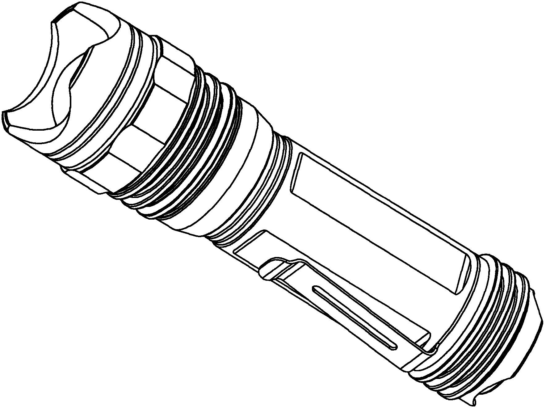 1.本外观设计产品的名称:手电筒(at112-n).2.