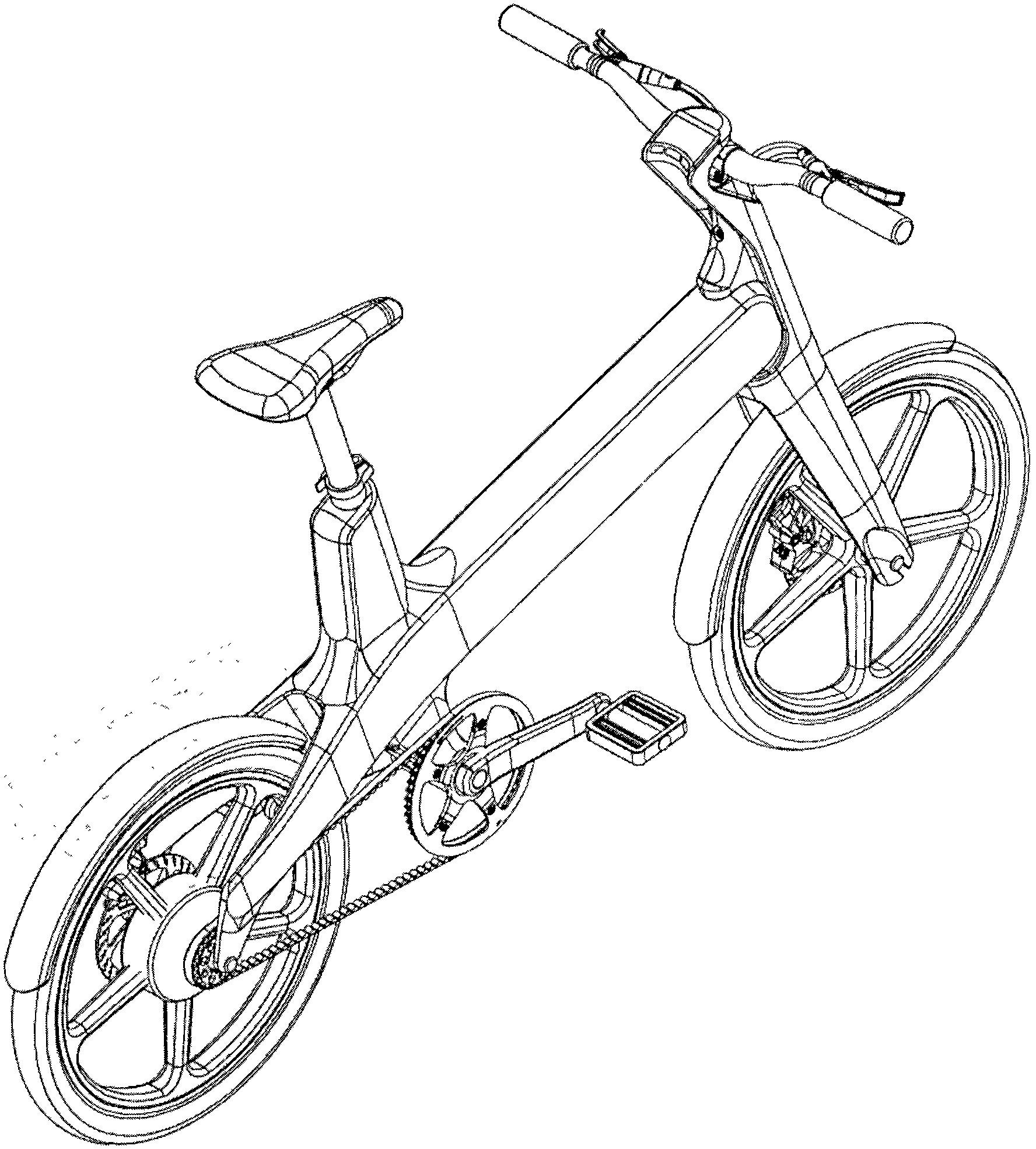 1本外观设计产品的名称是:自行车2