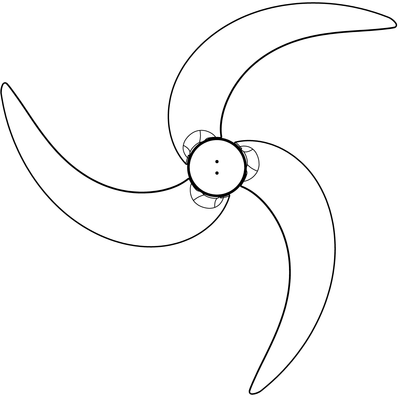 螺旋桨怎么画画法图片