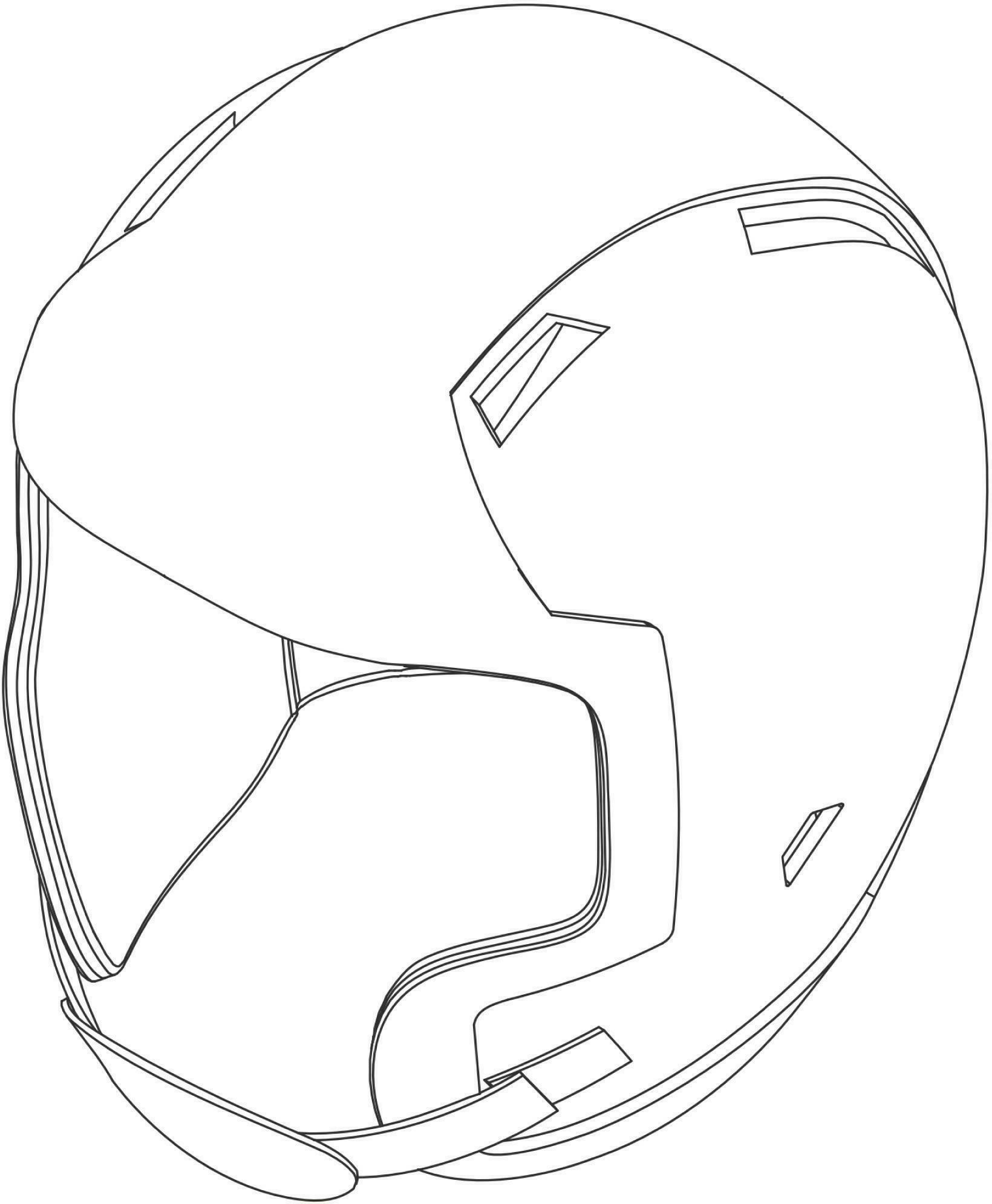 头盔怎么画 简单图片