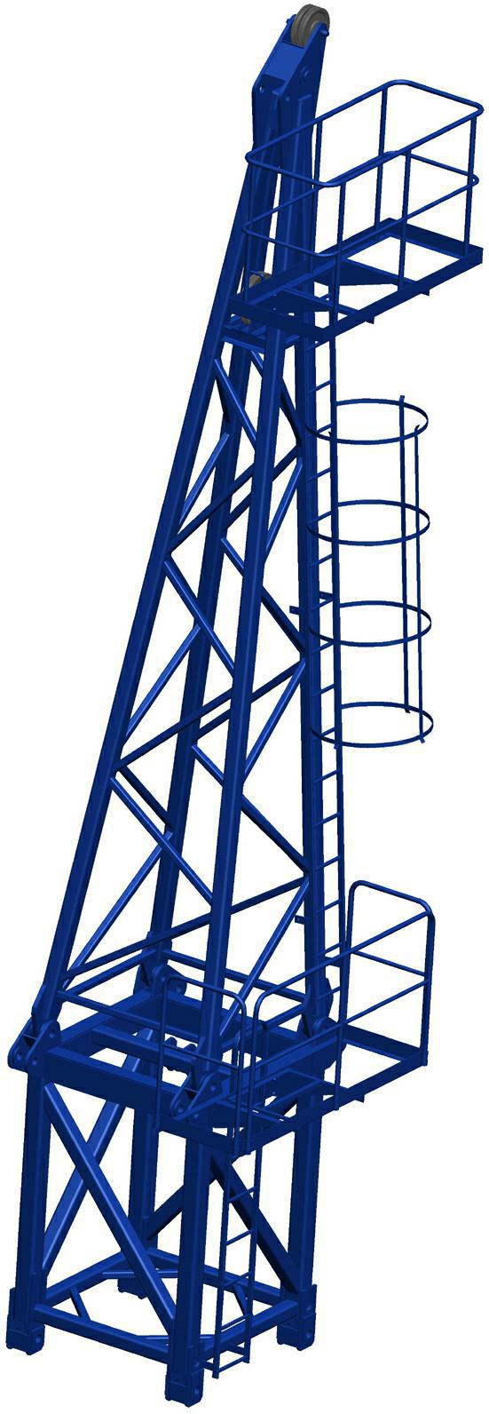 塔式起重机塔顶爬梯