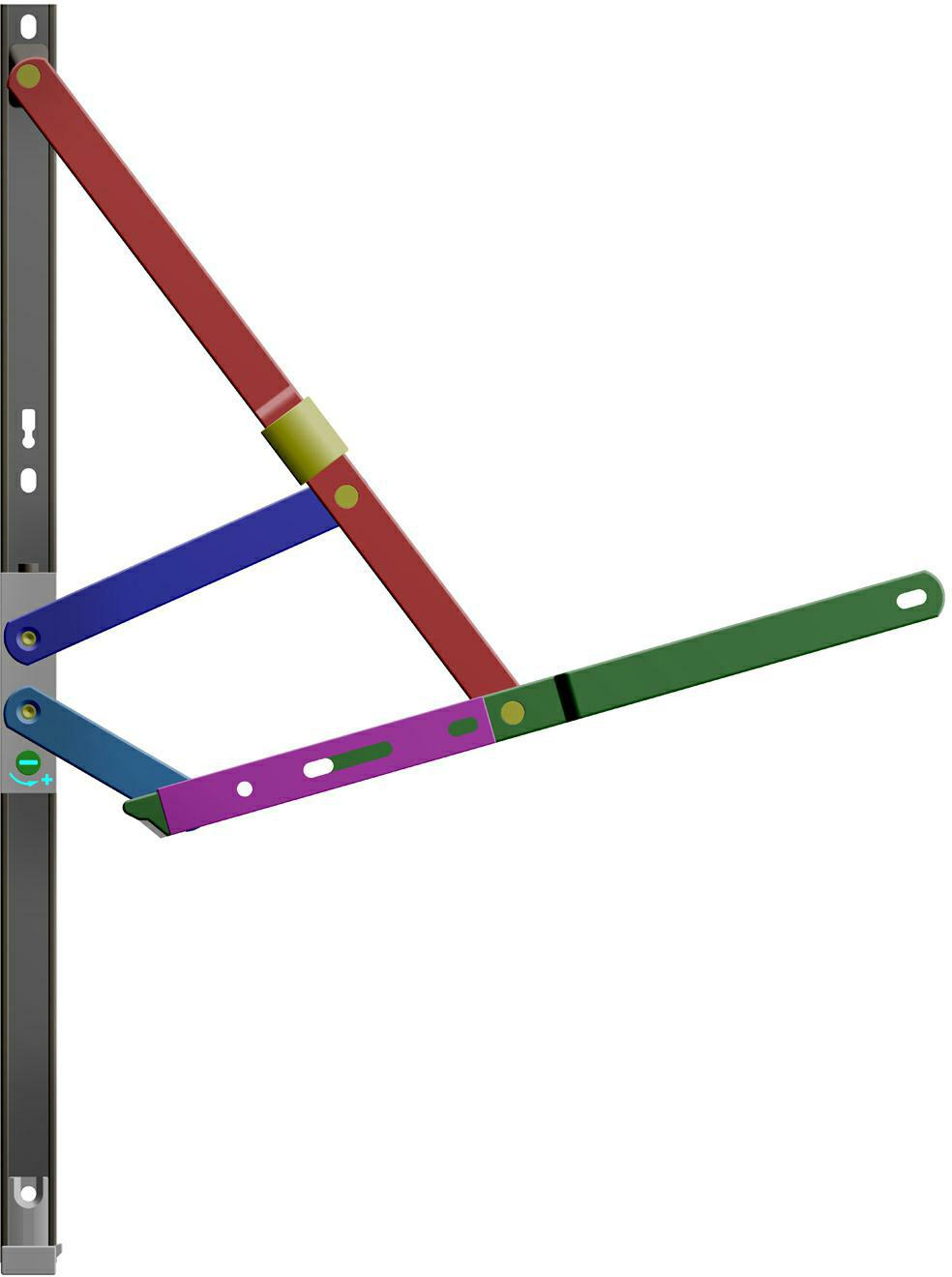 四连杆增高铰链