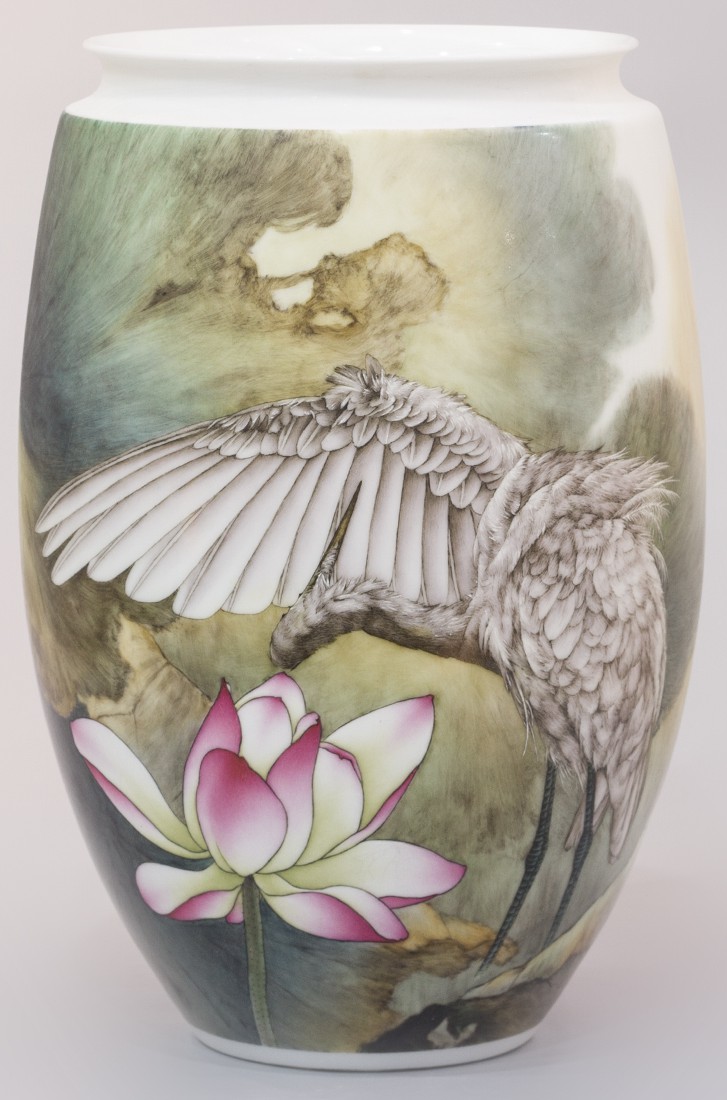 陶瓷瓶(荷塘白鹭)专利_专利申请于2016-12-21_专利查询 - 天眼查