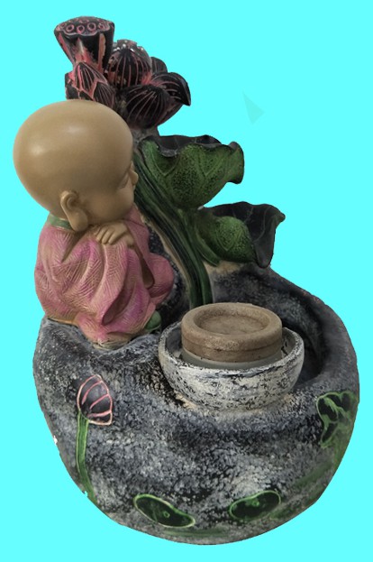 工艺品h1338小和尚荷叶