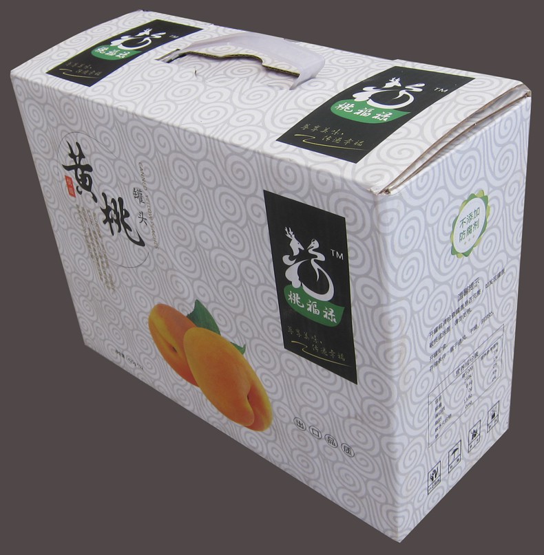 包装箱黄桃罐头优级