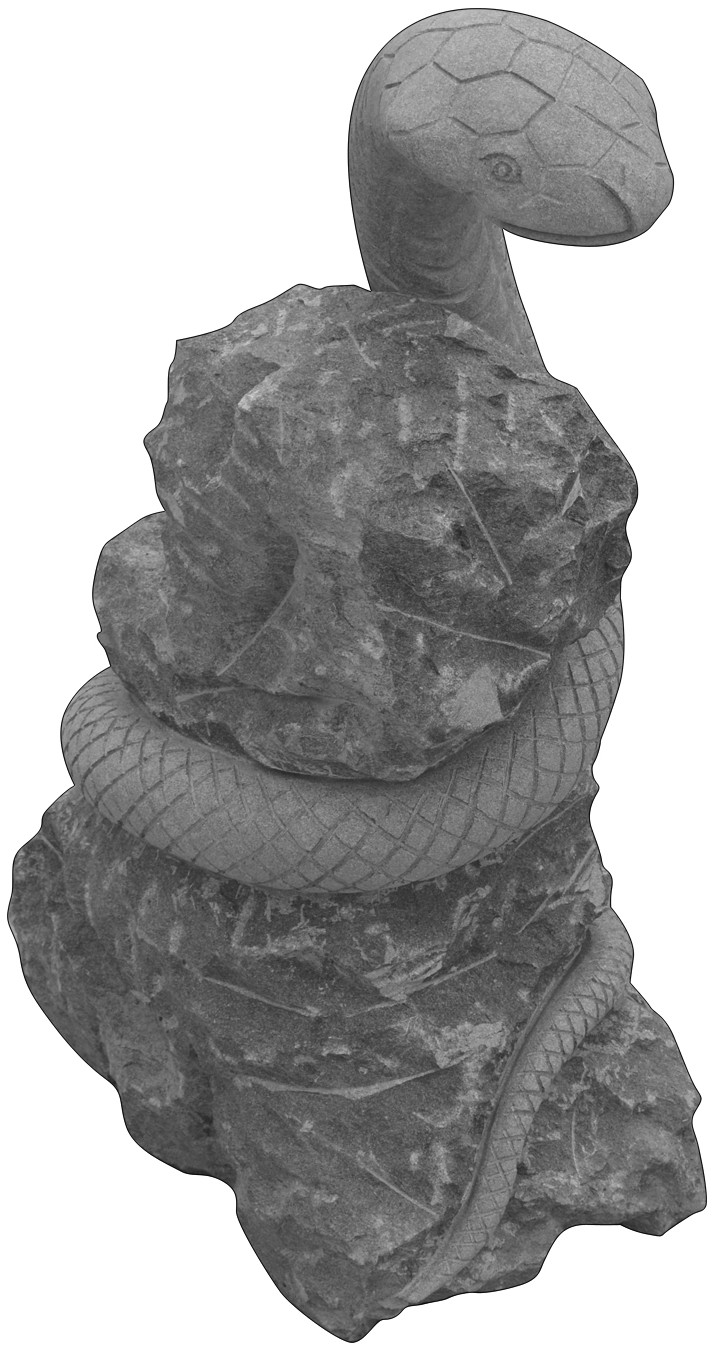 石雕十二生肖之蛇