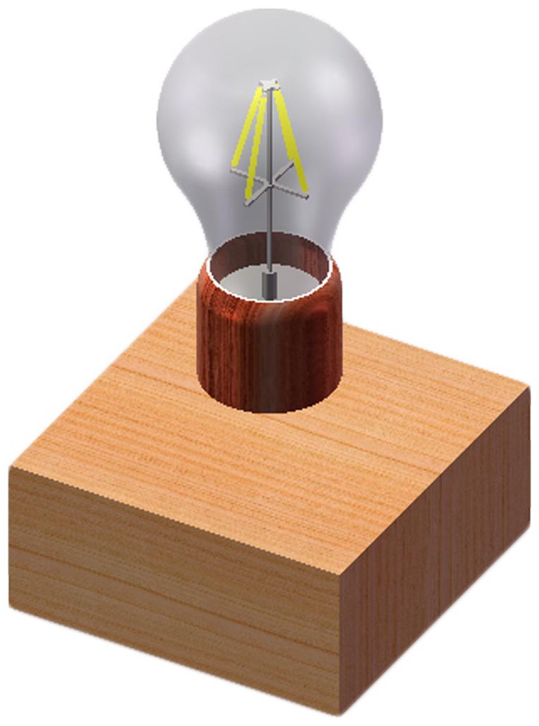 磁悬浮灯泡展示组件