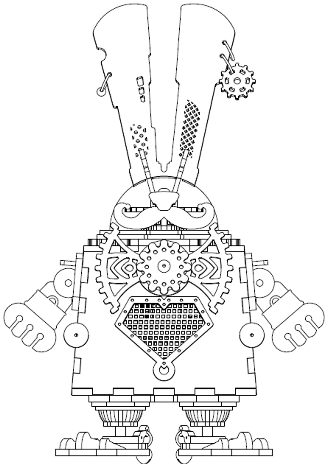 八音盒機械兔