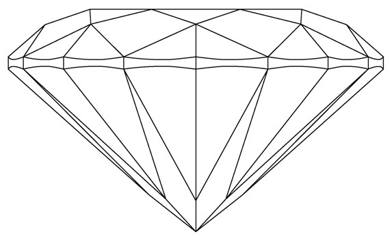 如何画钻石的切割面图片