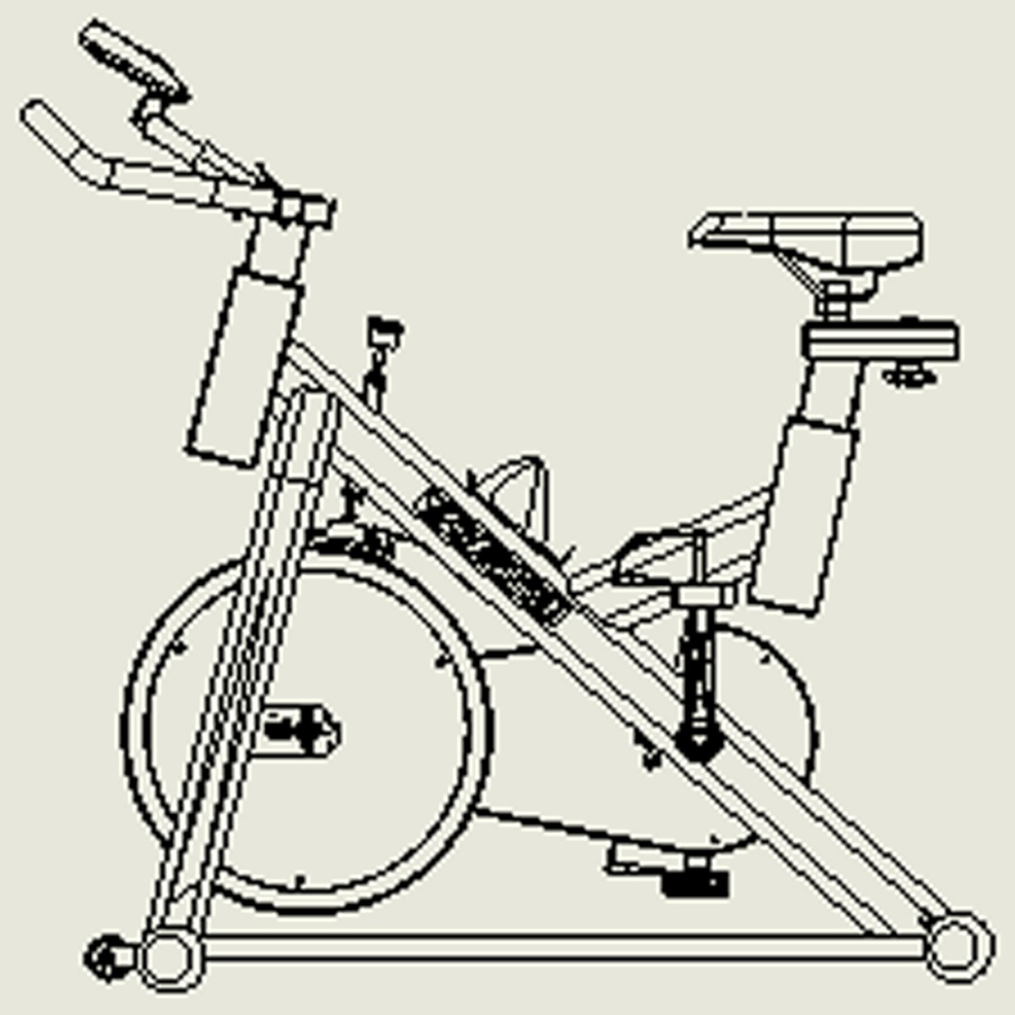动感单车平面图图片
