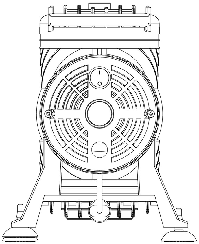 双头无油空压机