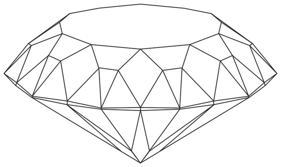 如何画钻石的切割面图片