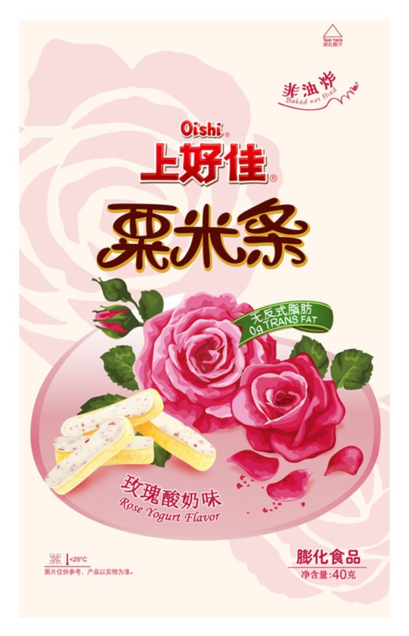 包装袋(粟米条玫瑰酸奶味)