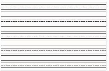 五线章法书写格纸