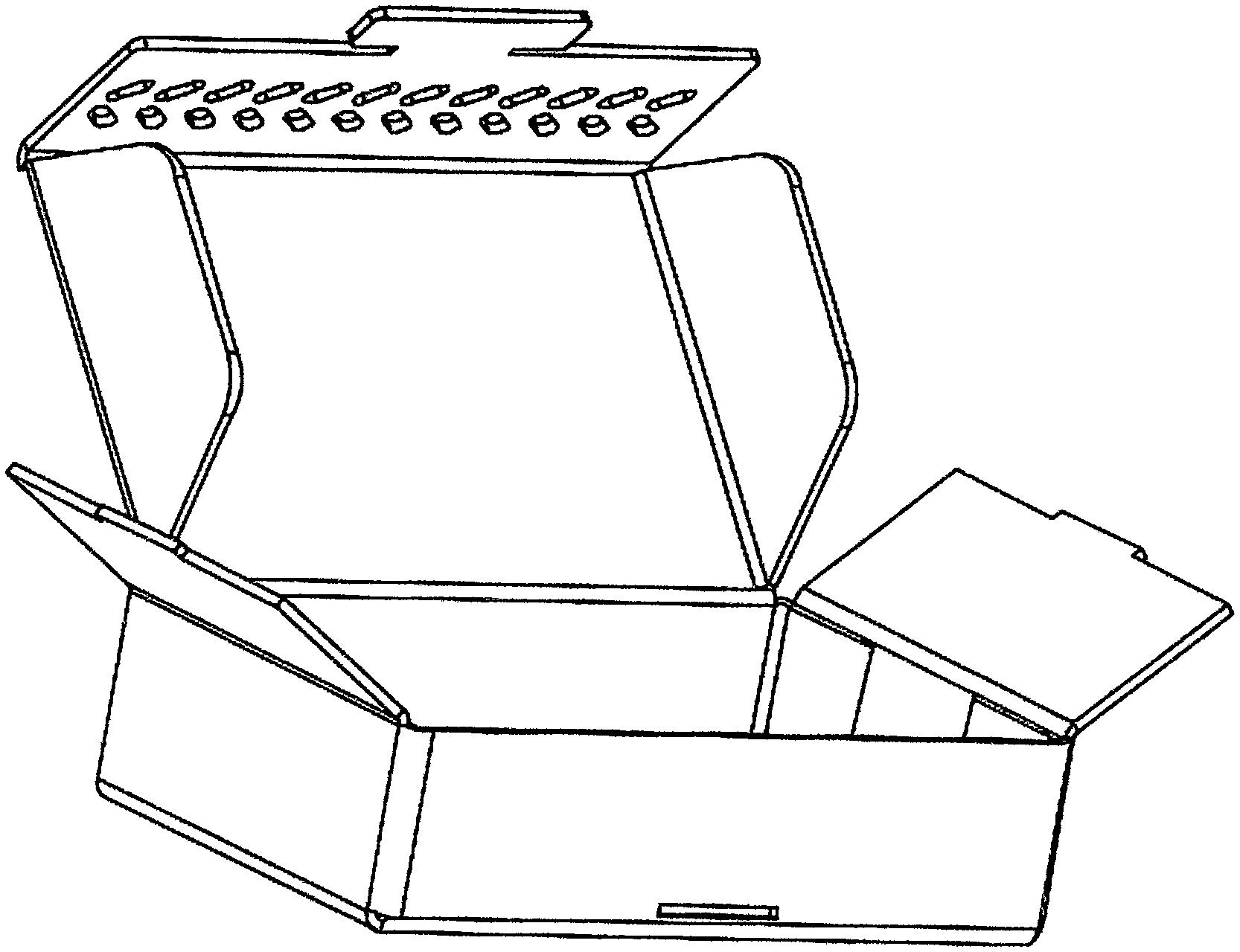 包装盒一种无需胶带封合环保飞机盒