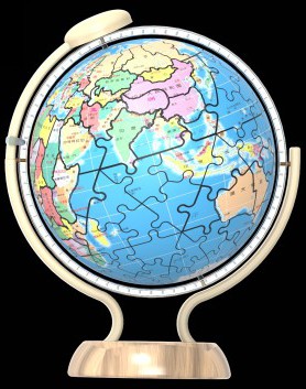 地球仪球形拼图