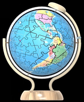 地球仪球形拼图