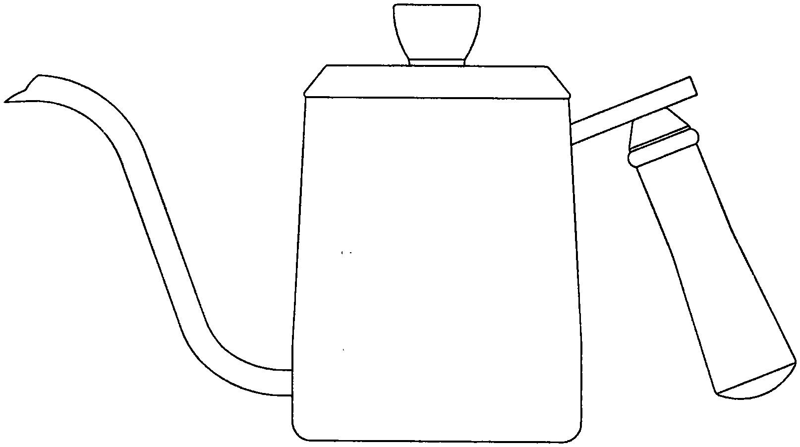 茶壶的三视图简笔画图片