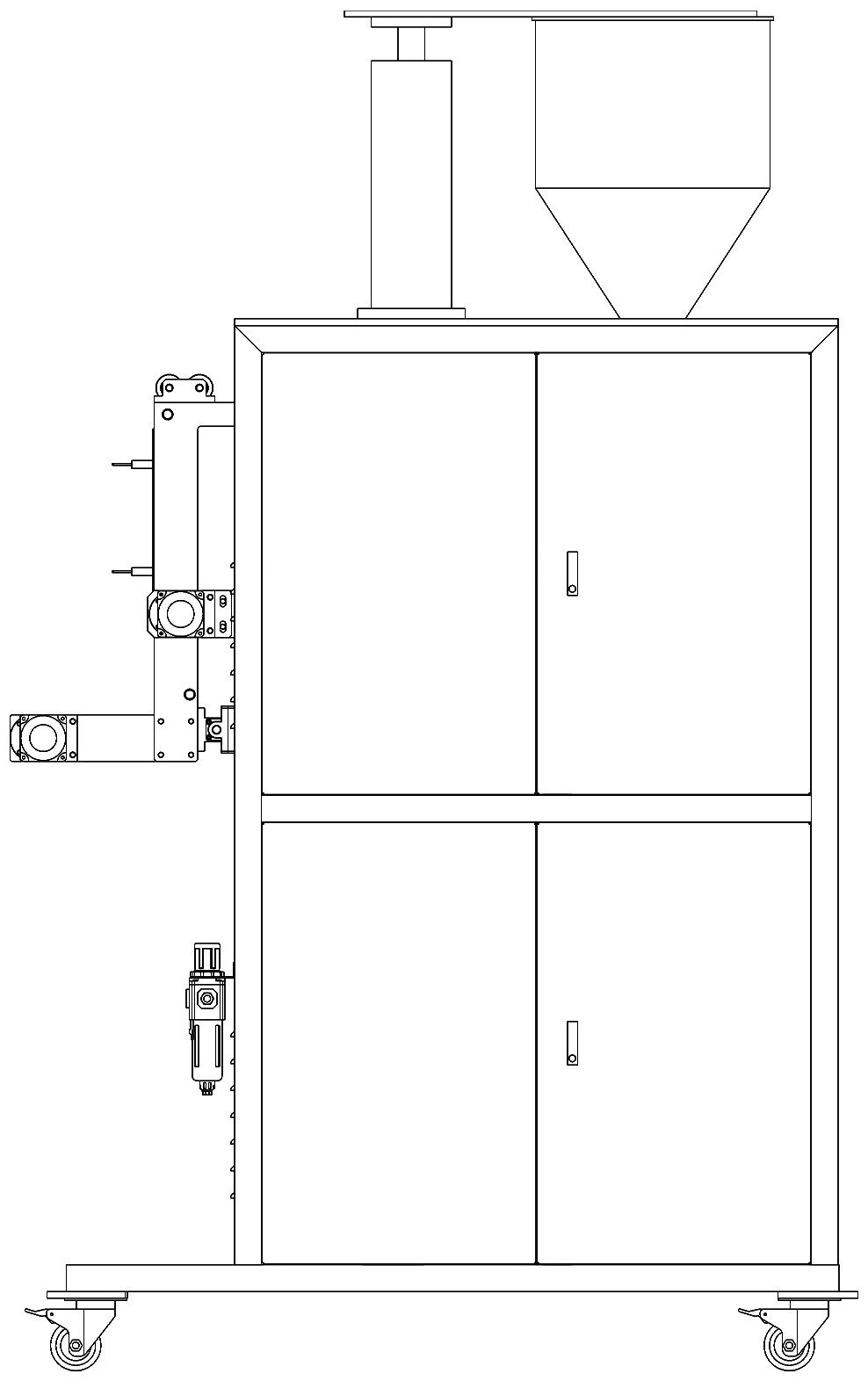粉剂直螺杆背封立式包装机