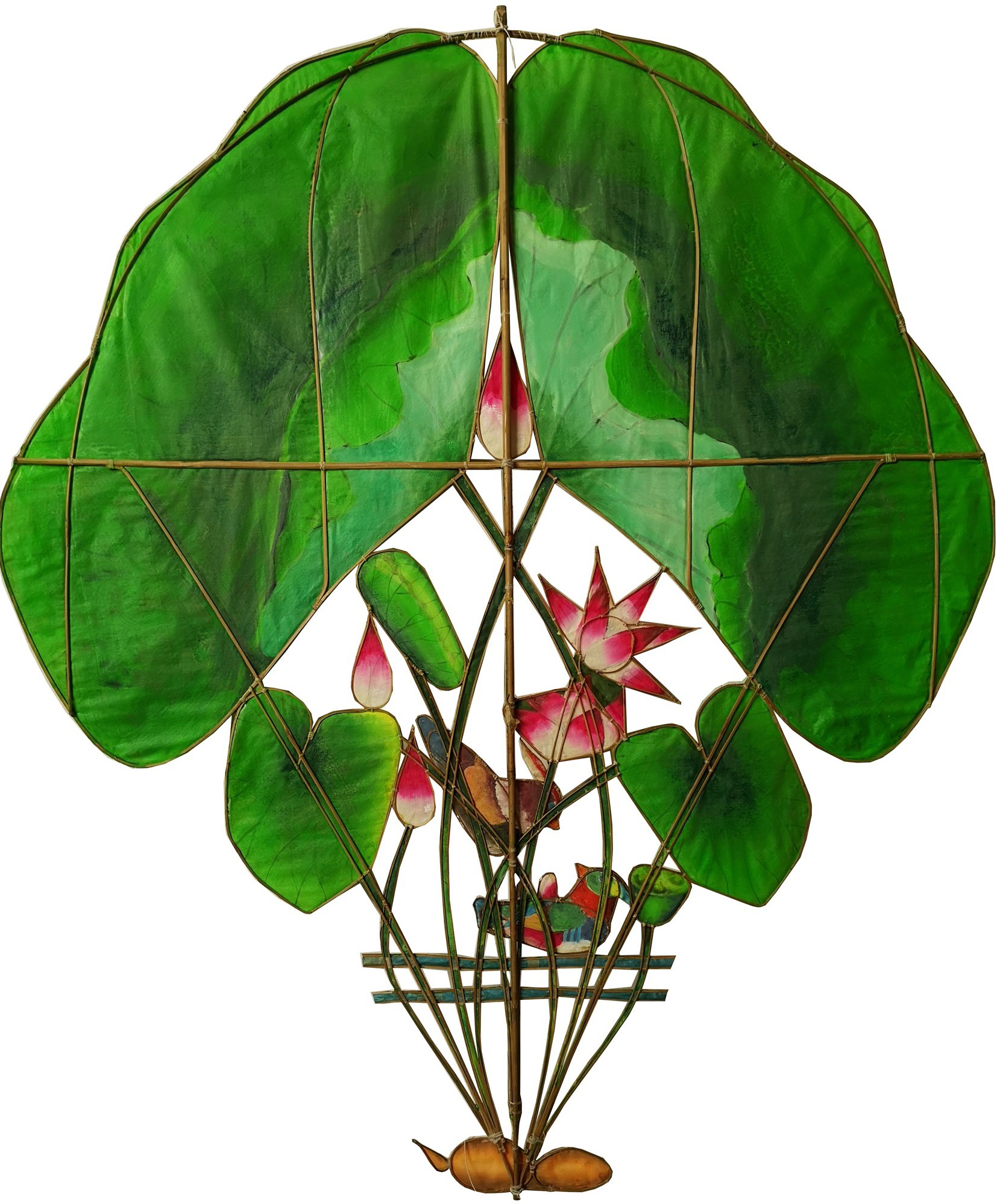 鸳鸯戏莲硬板风筝