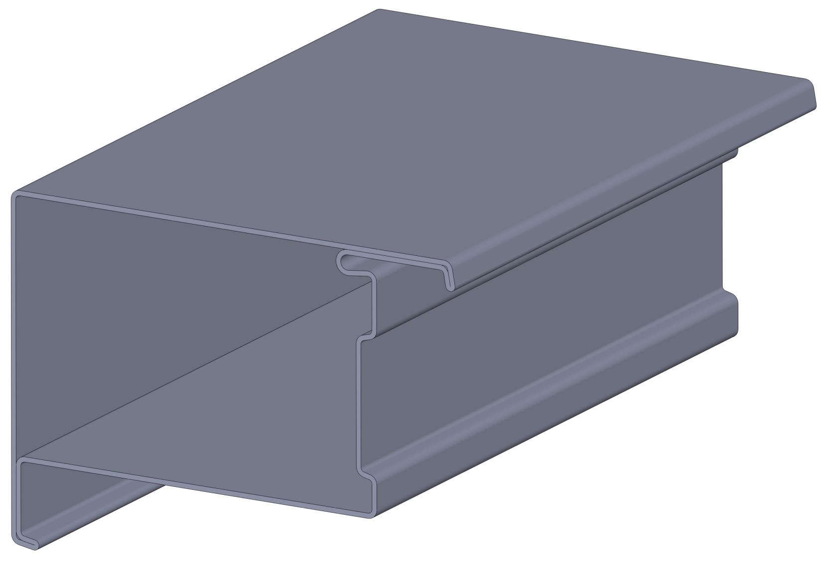 型材内开转角立柱