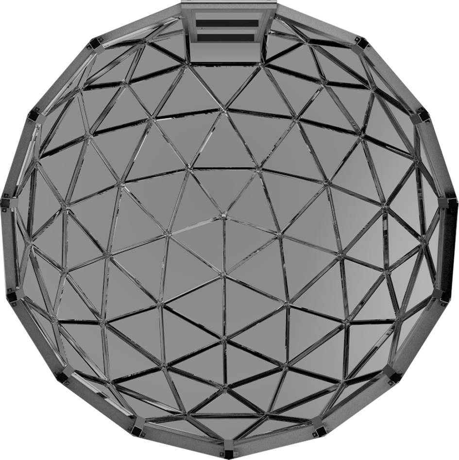 铝合金球形结构玻璃屋小型