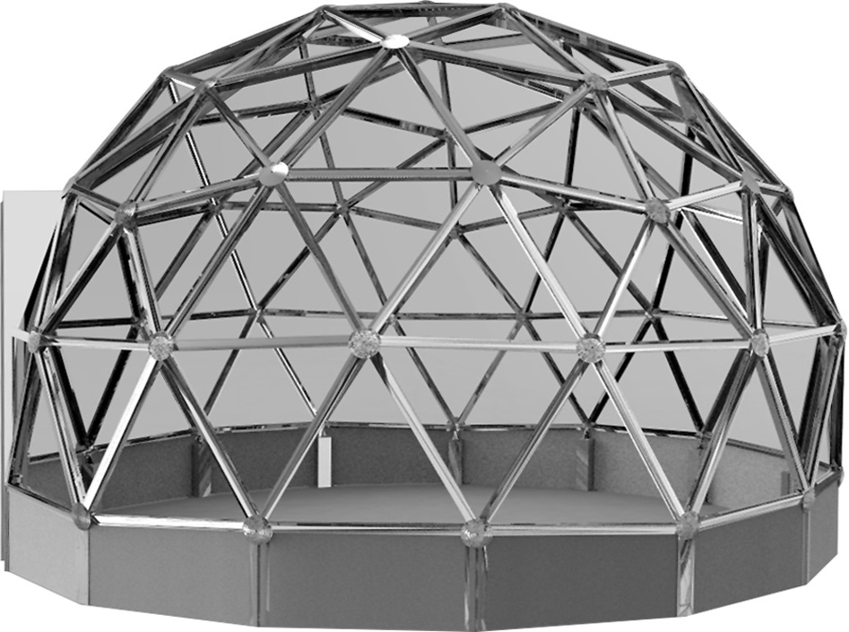 铝合金球形结构玻璃屋小型