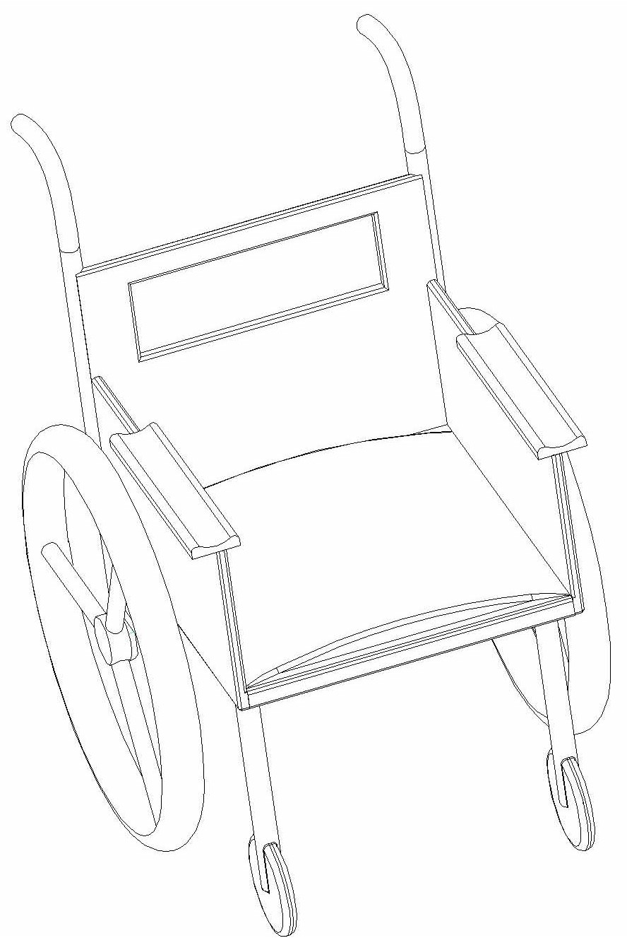 轮椅简图 简笔画图片