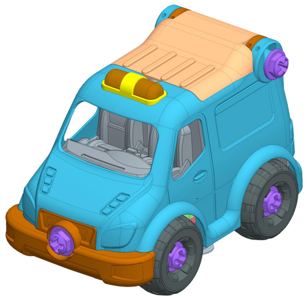 玩具押运车拼装