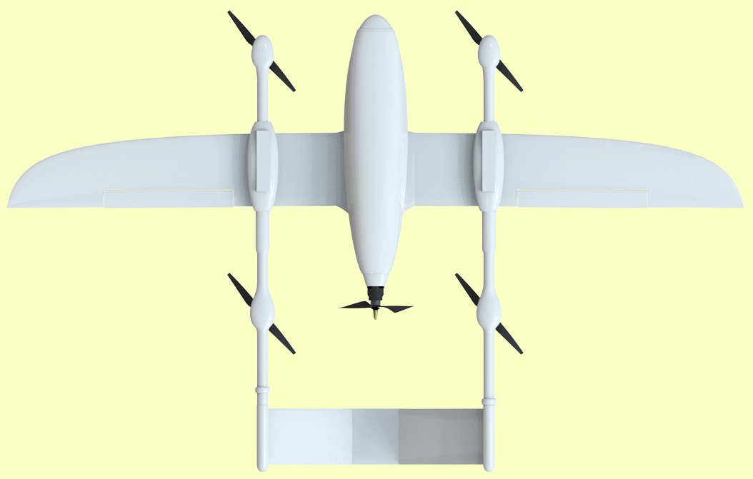 无人机(梯形双尾撑复合翼垂直起降)