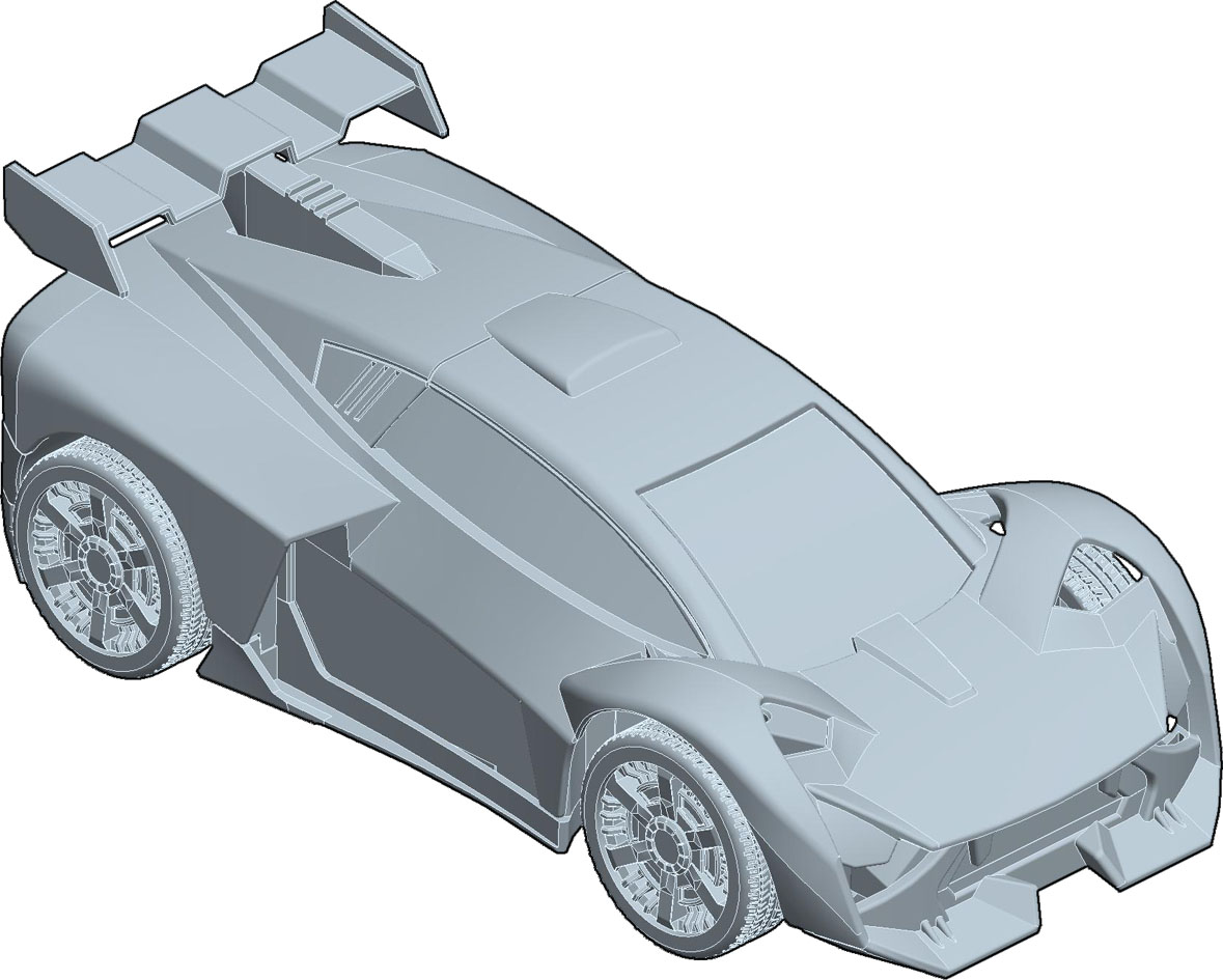 本外观设计产品的名称:玩具车(赛车dhtrc10355)2