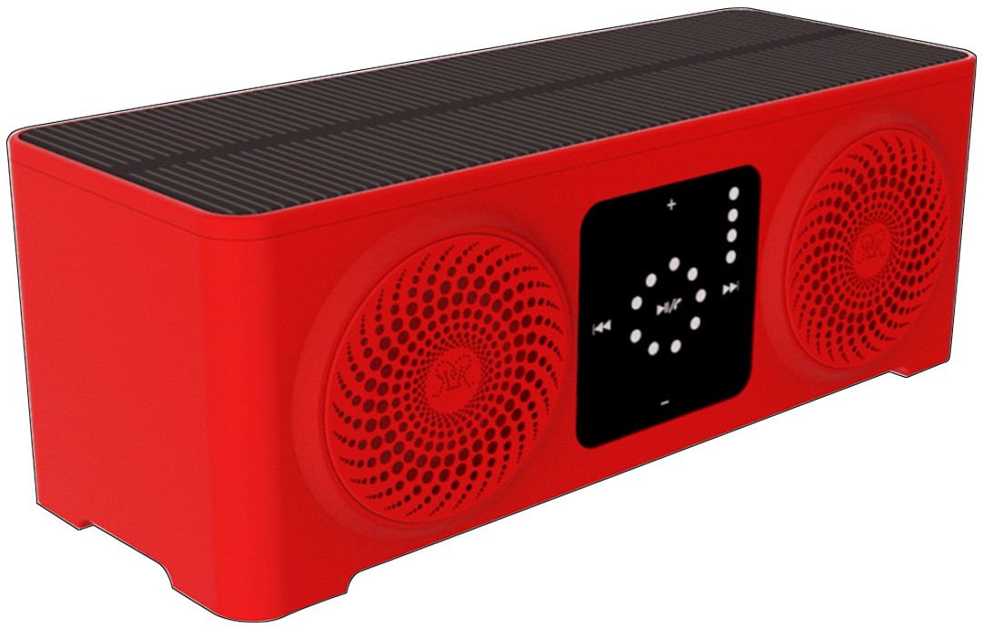 带led显示屏的太阳能蓝牙音箱