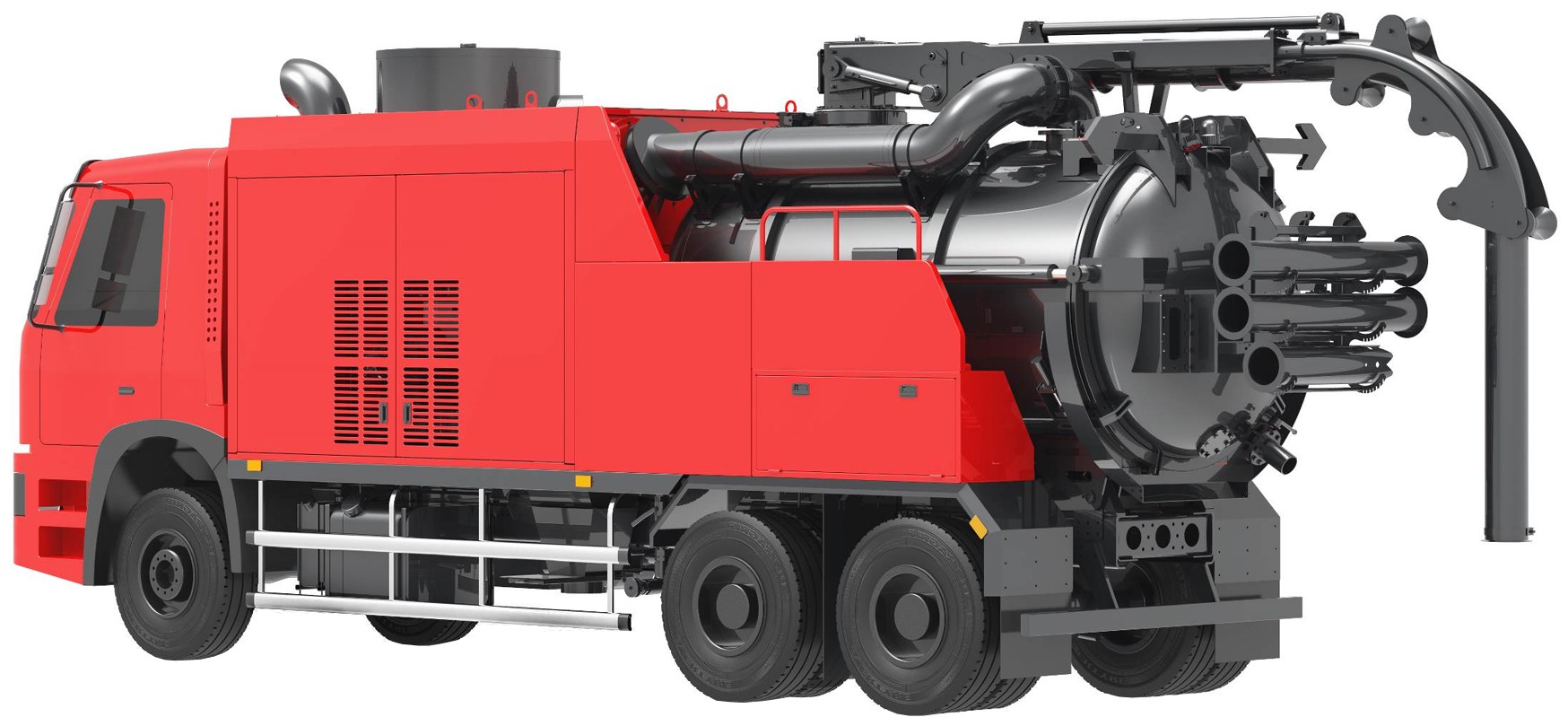 挖掘抽吸救援车