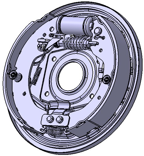 领从蹄式鼓式制动器总成x30l