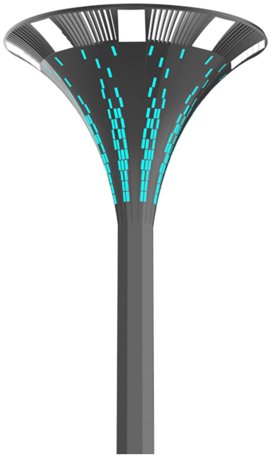 本外观设计产品的名称:路灯(高杆烟花灯).2.