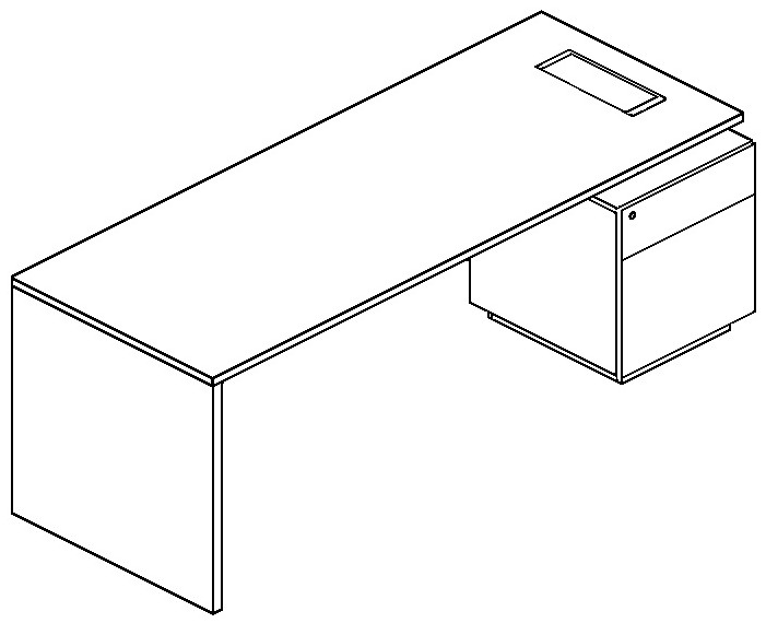 长方形桌子简笔画法图片