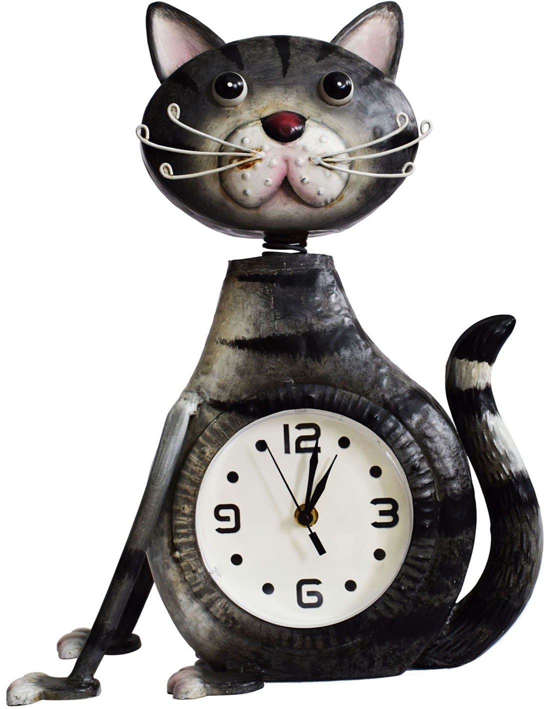 铁制带灯时钟猫