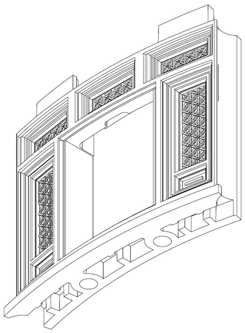 建筑玩具构件槛框