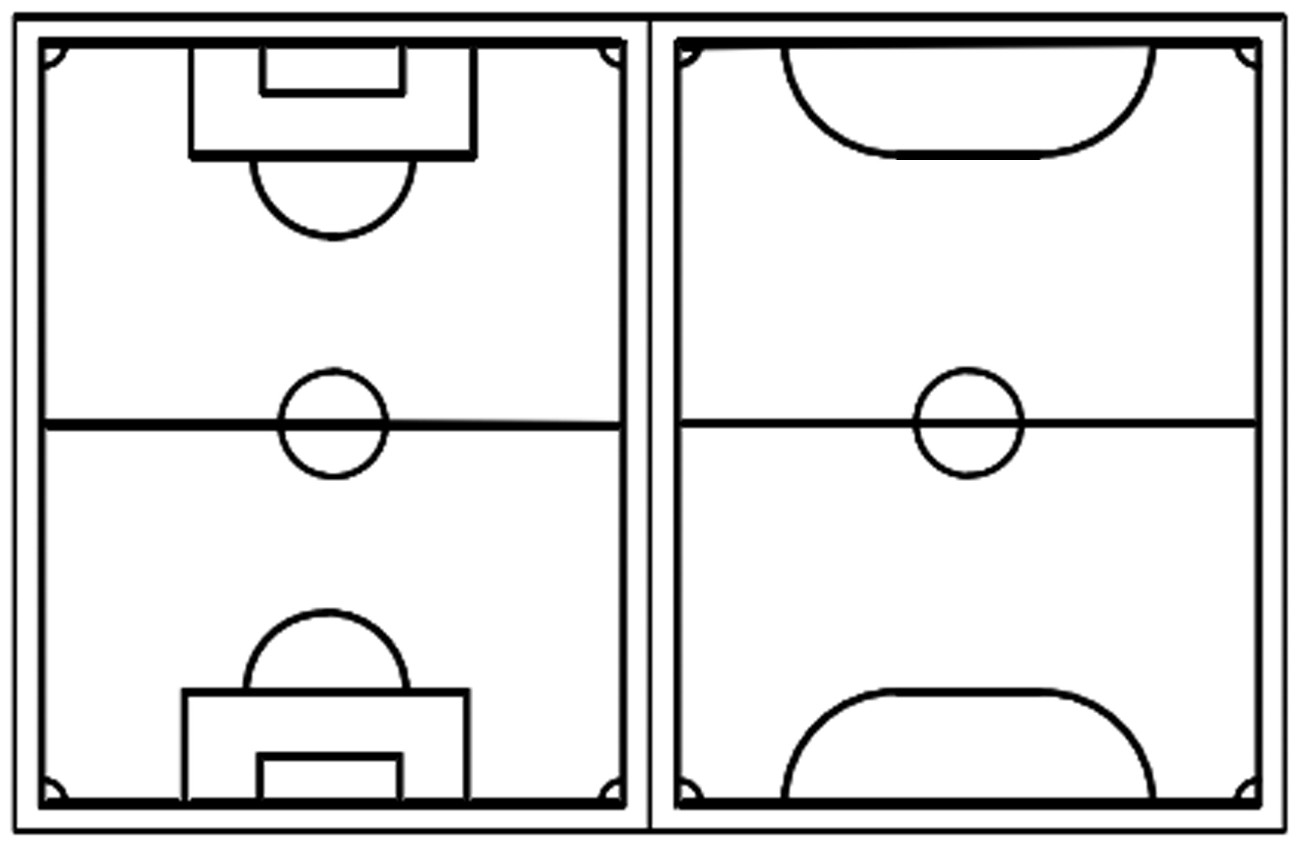 足球战术板示意图图片
