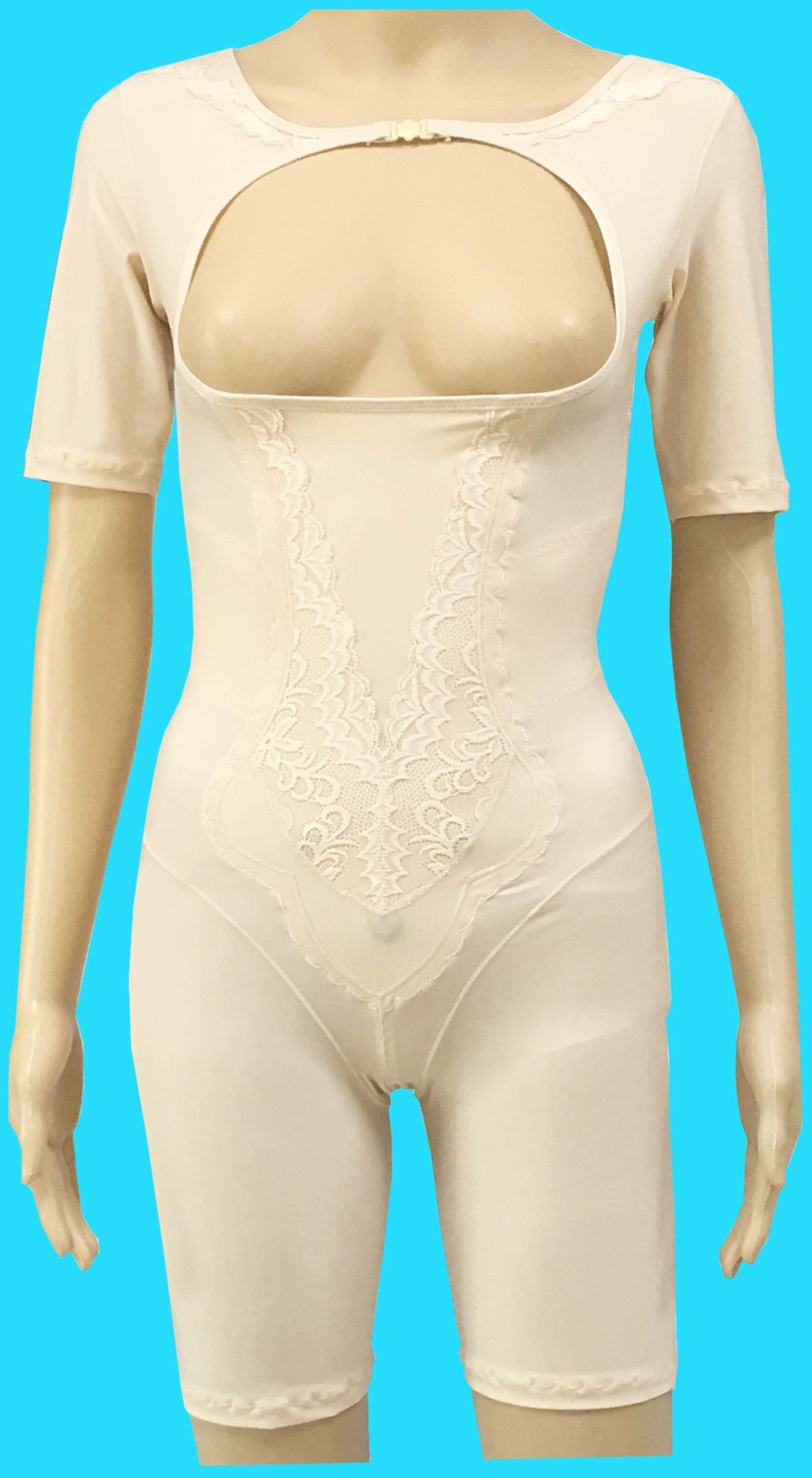 塑身衣(l8059中袖蕾丝前扣托胸)