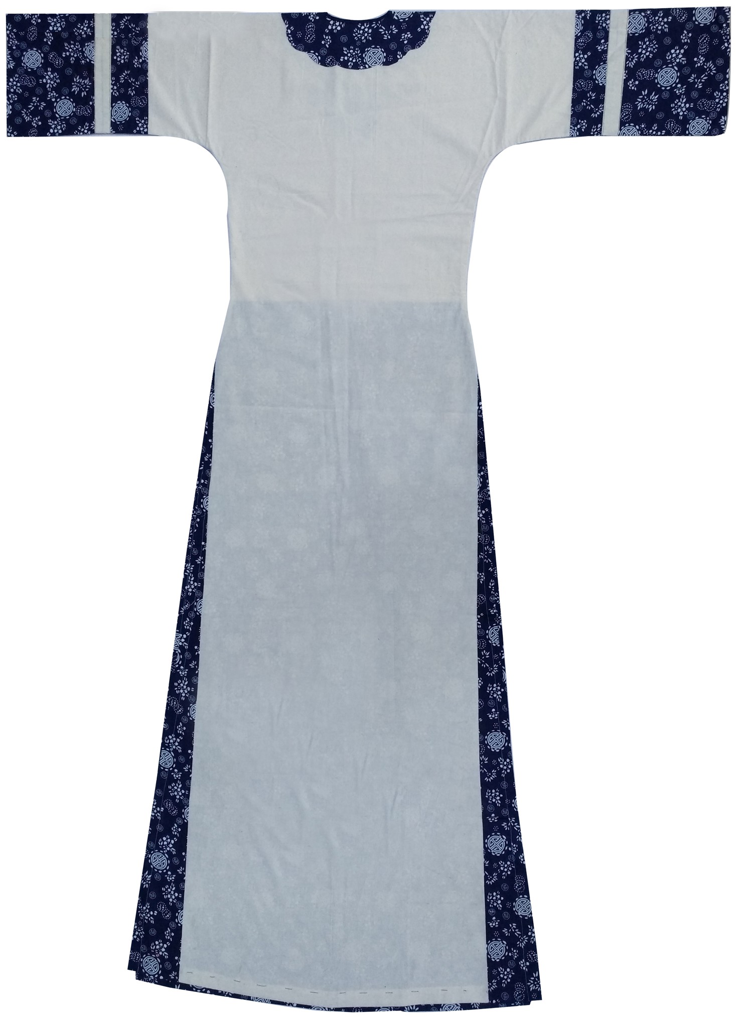 长袍满族补绣服饰系列之八荷和如意袍