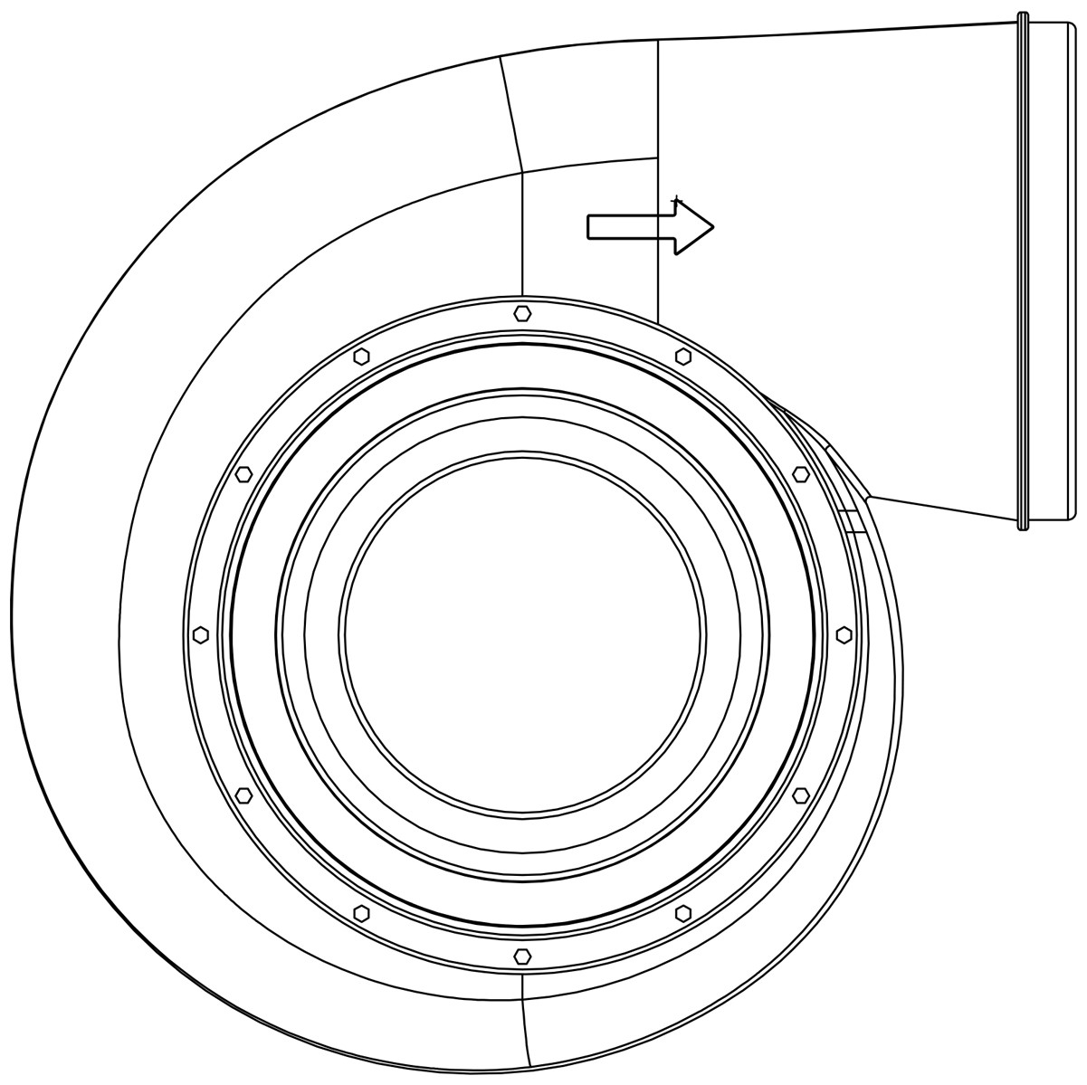 蜗壳360防腐风机
