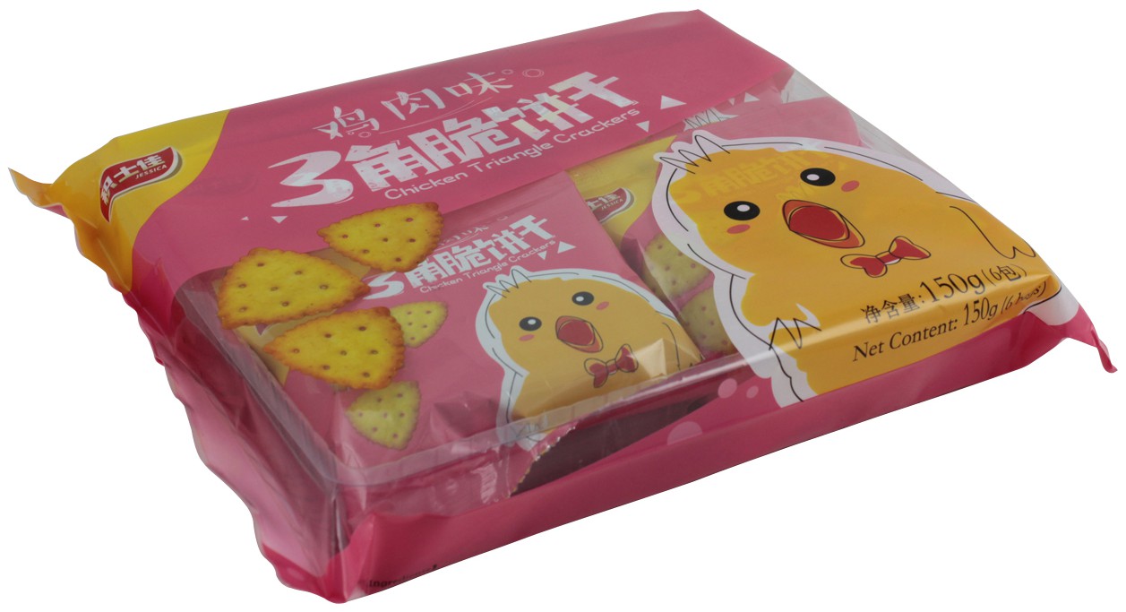 包装袋(鸡肉味3角脆饼干)