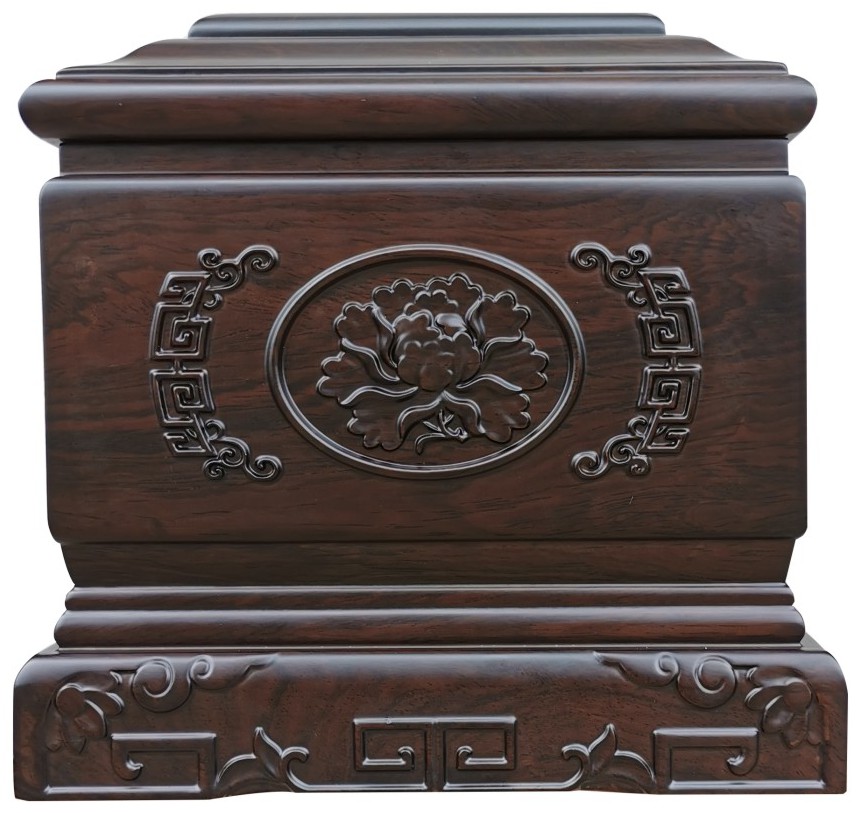 本外观设计产品的名称:骨灰盒(富贵长青).2.