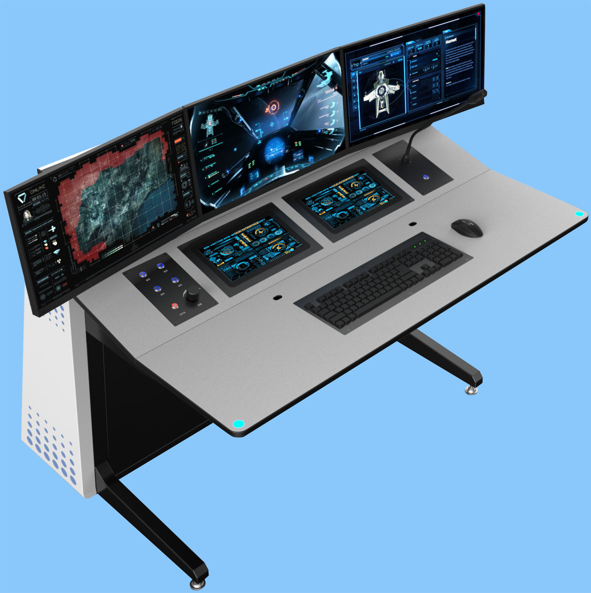 三屏显控台简系列